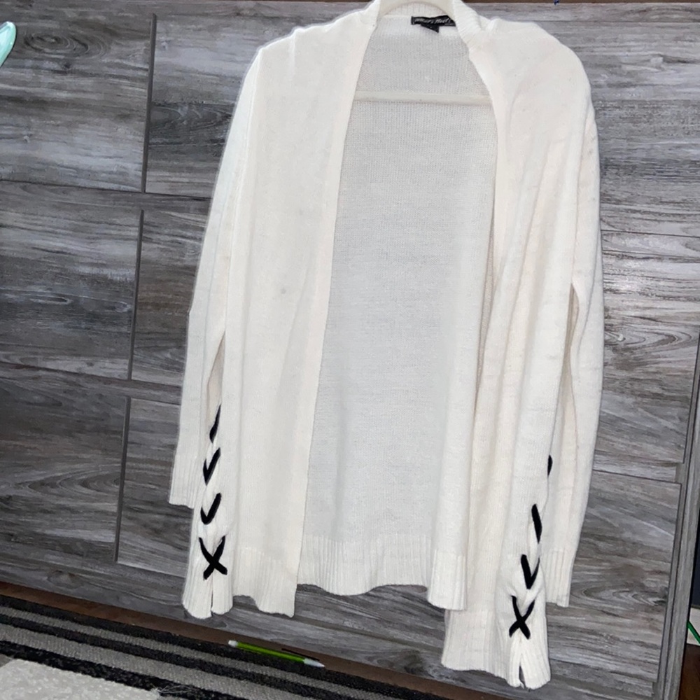 What’s Next | off white knit cardigan